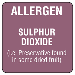 Food Allergen Labels Sulphur