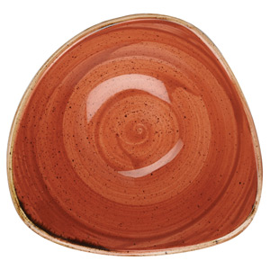 Churchill Stonecast Spiced Orange Triangular Bowl 6" / 15.3cm