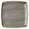 Churchill Stonecast Peppercorn Grey Deep Square Plate 10.25 Inch / 26cm