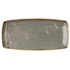 Churchill Stonecast Peppercorn Grey Oblong Plate 11.75 Inch / 29.5cm