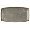 Churchill Stonecast Peppercorn Grey Oblong Plate 14 Inch / 35cm