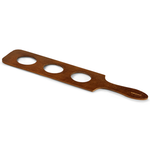 Wooden Beer Flight Paddle to Hold 3 Taster Glasses