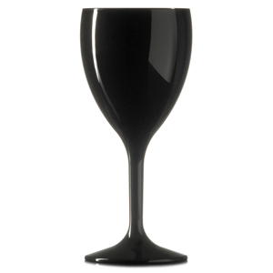 Elite Premium Polycarbonate Wine Glasses Black 11oz / 320ml