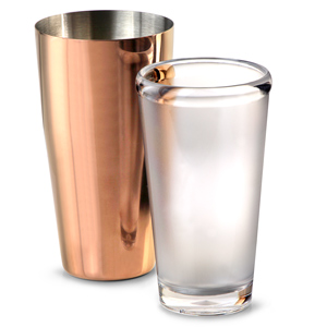 Rose Gold Plated Boston Cocktail Shaker