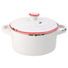 Avebury White & Red Mini Casserole Dish 4inch / 10.5cm