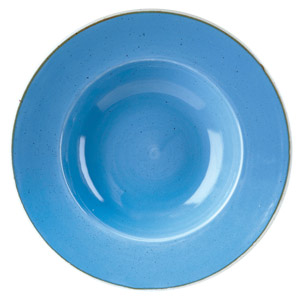 Churchill Stonecast Cornflower Blue Wide Rim Bowl 11" / 28cm
