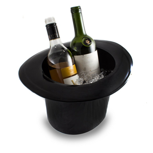 Top Hat Ice Bucket Black Acrylic