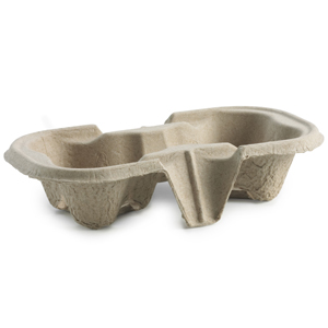 Biodegradable 2-Cup Carrier