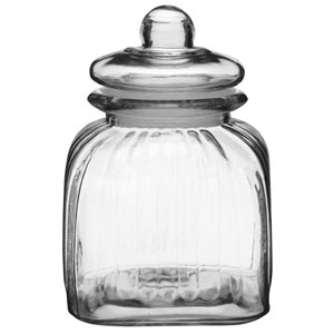 Homemade Vintage Style Glass Storage Jar 3ltr Case Of 4