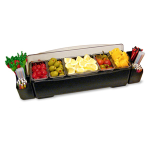 Roll Top Condiment and Garnish Station