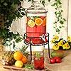 Round Drink Dispenser with Stand 168oz / 4.8ltr