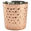 Copper Plated Serving Cup Hammered 8.5cm
