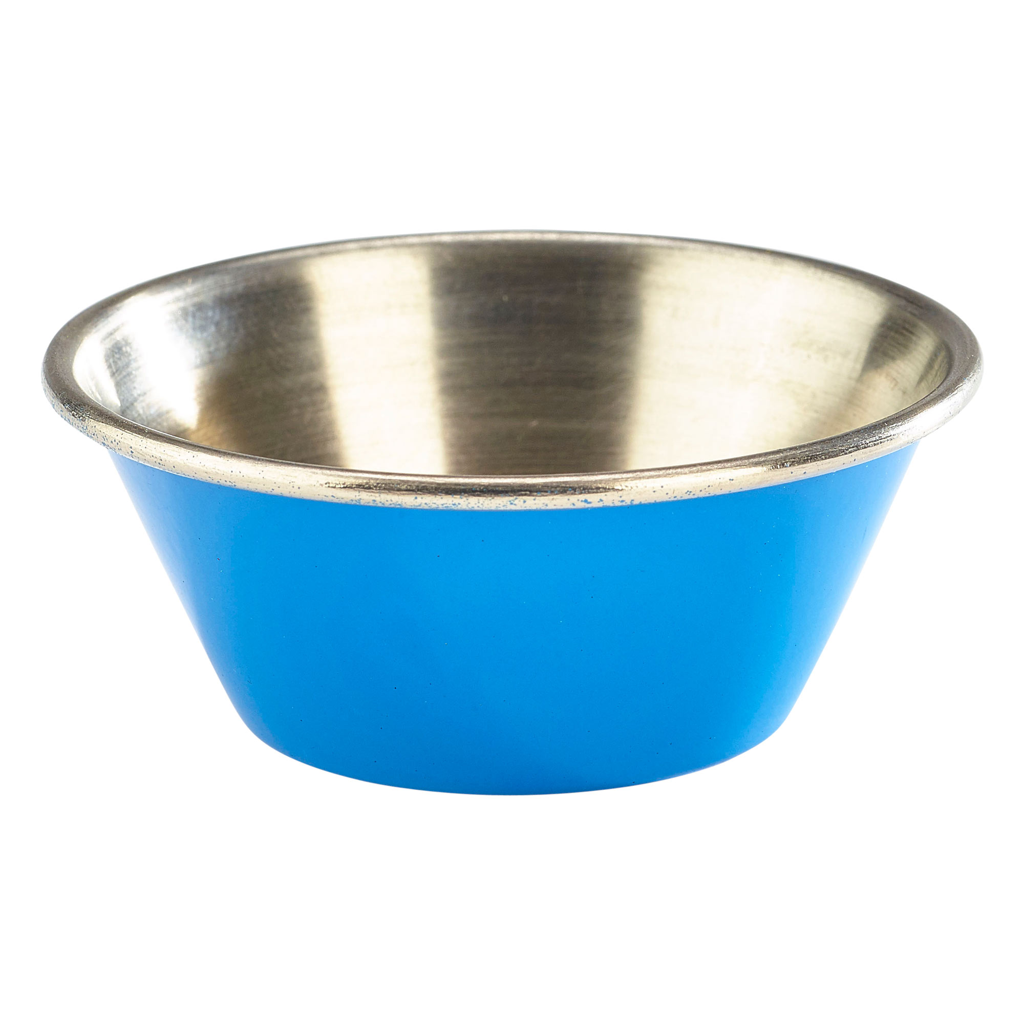 Coloured Sauce Pots Blue Stainless Steel Ramekins 1.5oz Set of 4 43ml 
