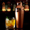 Mezclar Copper Plated Art Deco Cocktail Shaker 17.5oz / 500ml