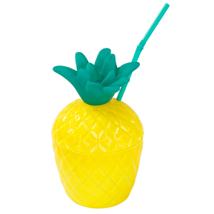 Carnival Fiesta Plastic Pineapple Cup 10.6oz / 300ml