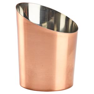 Angled Copper Plated Serving Cup 9.5cm