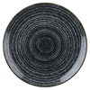 Studio Prints Homespun Evolve Coupe Plate Charcoal Black 11.25inch / 28.8cm