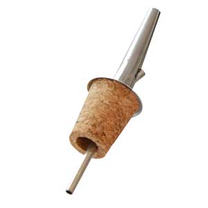 Stainless Steel And Cork Freeflow Pourer Case Of 12