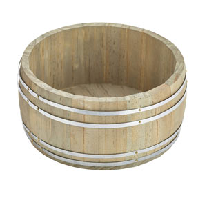 Miniature Wooden Barrel 16.5 x 8cm
