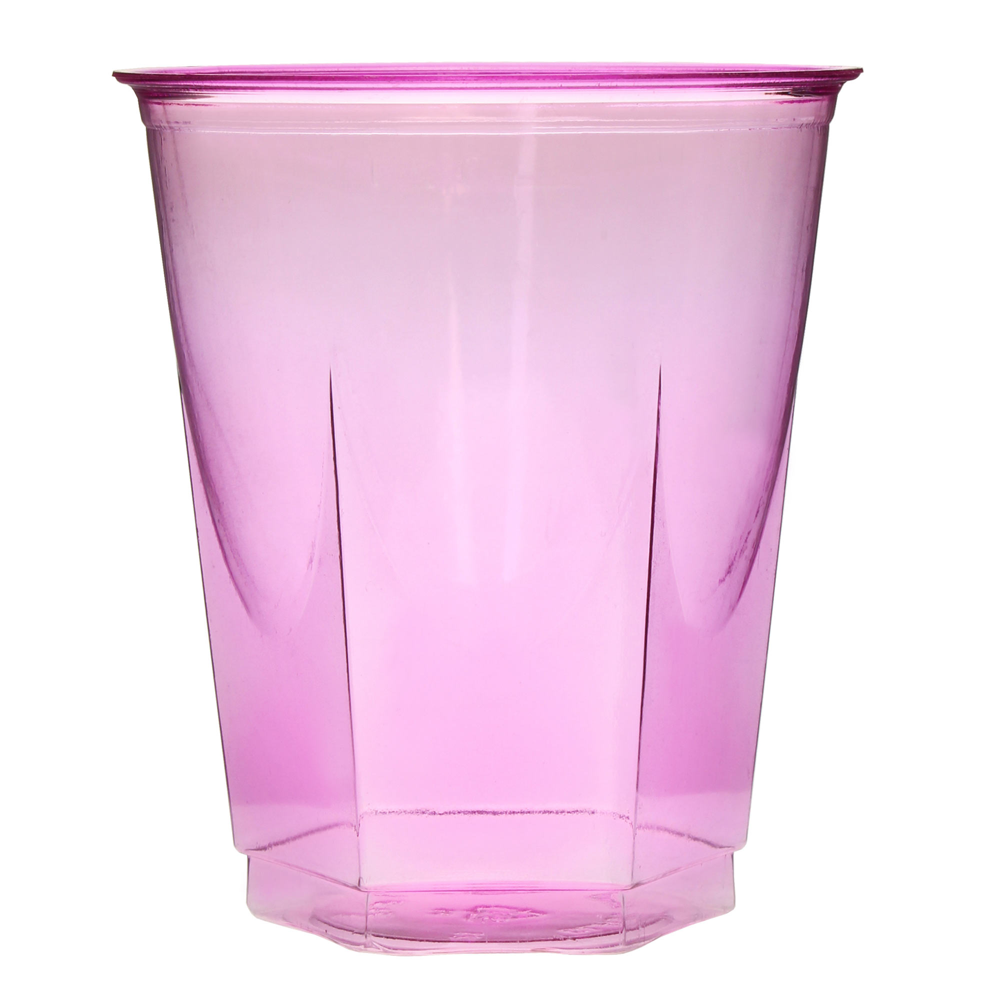 Crystal Disposable Party Cups Fuchsia 8.75oz / 250ml | Drinkstuff