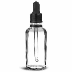 Glass Dropper Bottle With Pipette 50ml Case Of 5