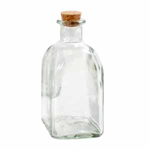 Clear Glass Frasca Bottle Bottle with Cork Stopper 100ml