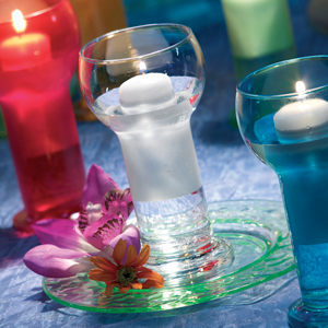 Lucilla Candle Holder with Floating Candle