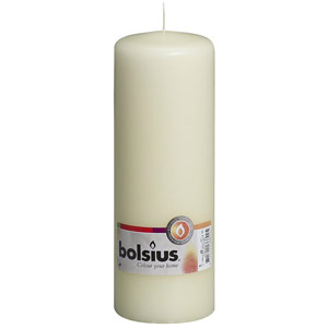 Bolsius Ivory Pillar Candle 20cm x 7cm
