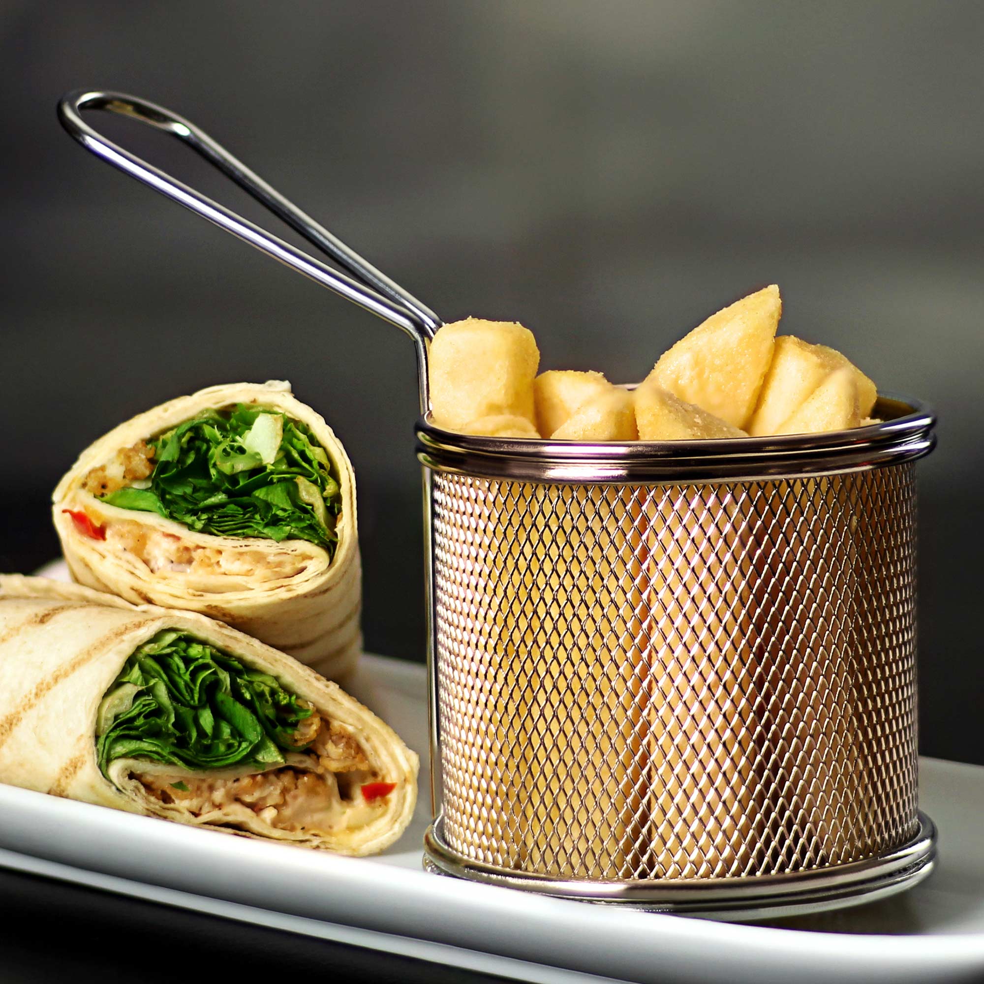 Stainless Steel Mini Chips Basket Fryer Serving Food Presentation Home baskets 