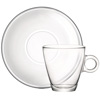 Easy Bar Glass Tea Cup and Saucer 11.25oz / 320ml