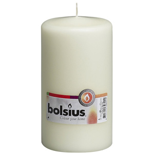 Bolsius Ivory Pillar Candle 15cm X 8cm Case Of 6