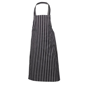 Genware Navy Catering Striped Apron 70cm X 100cm