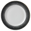 Studio Prints Homespun Rimmed Plate Charcoal Black 10.25inch / 26cm