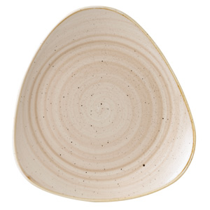 Churchill Stonecast Nutmeg Cream Triangular Plate 12.25" / 31.1cm