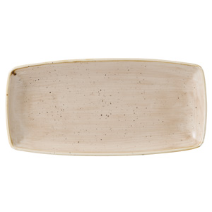 Churchill Stonecast Nutmeg Cream Oblong Plate 11.6" / 29.5cm