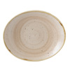 Churchill Stonecast Nutmeg Cream Oval Coupe Plate 7.5" / 19.2cm
