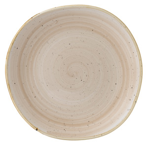 Churchill Stonecast Nutmeg Cream Organic Round Plate 10.4" / 26cm
