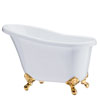 White & Gold Bath Tub Champagne Bucket
