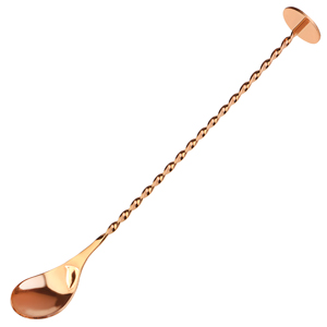 Copper Twisted Mixing Spoon