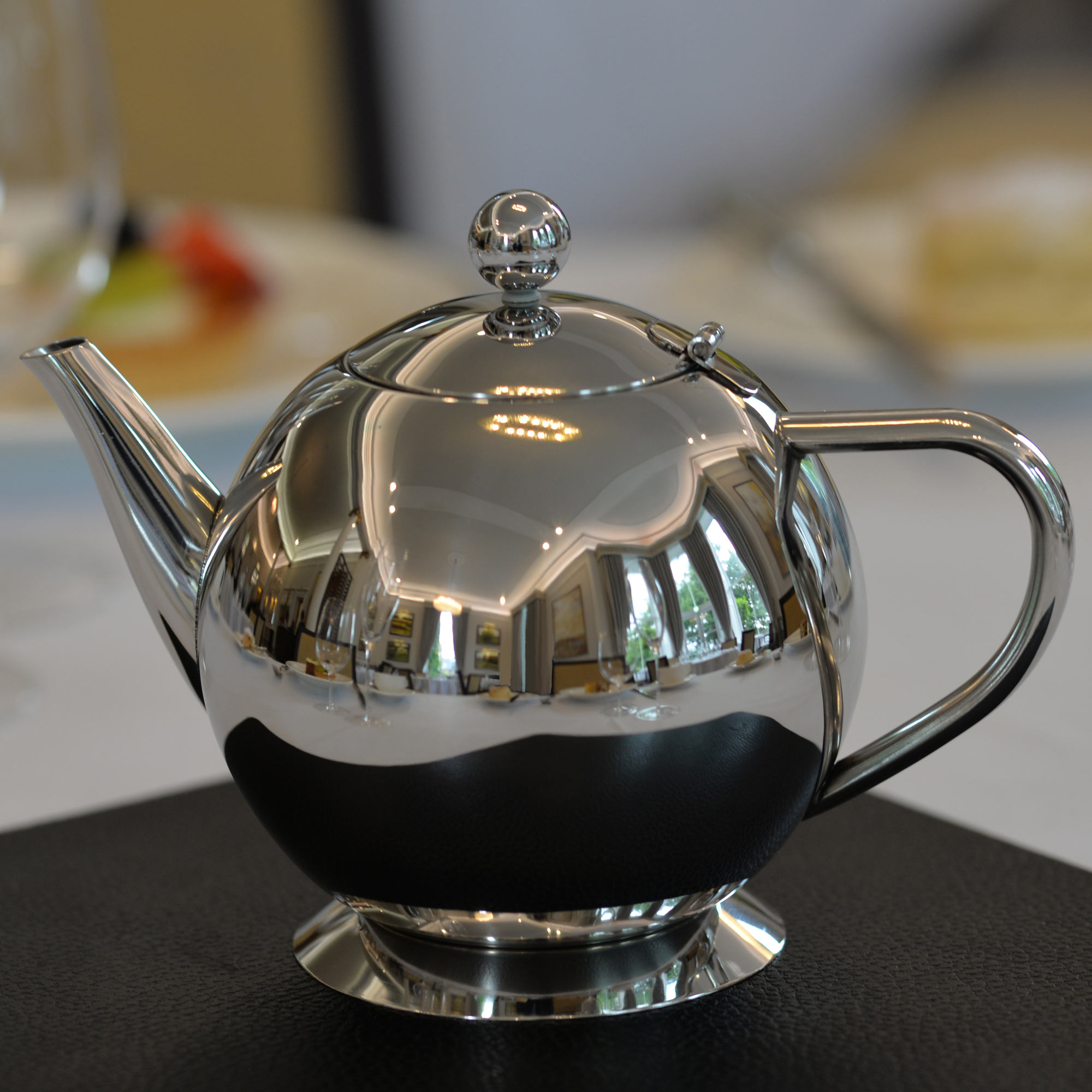 L'epicure 18/10 stainless steel stovetop tea pot kettle large