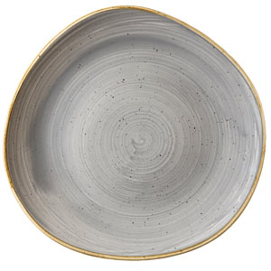 Churchill STONECAST Chefs Walled Plate Peppercorn Grey Teller Porzellan 26 cm 
