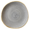 Churchill Stonecast Peppercorn Grey Organic Round Plate 8.2 Inch / 21cm