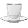 Double Walled Cappuccino Cup with Saucer 7.75oz / 220ml