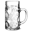 German Beer Stein Glass CE Lined at 2 Pints / 1.1ltr