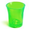 Econ Neon Green Polystyrene Shot Glasses CE 0.9oz / 25ml