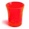 Econ Neon Orange Polystyrene Shot Glasses CE 0.9oz / 25ml