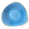 Churchill Stonecast Cornflower Blue Triangular Bowl 7.25" / 18.5cm