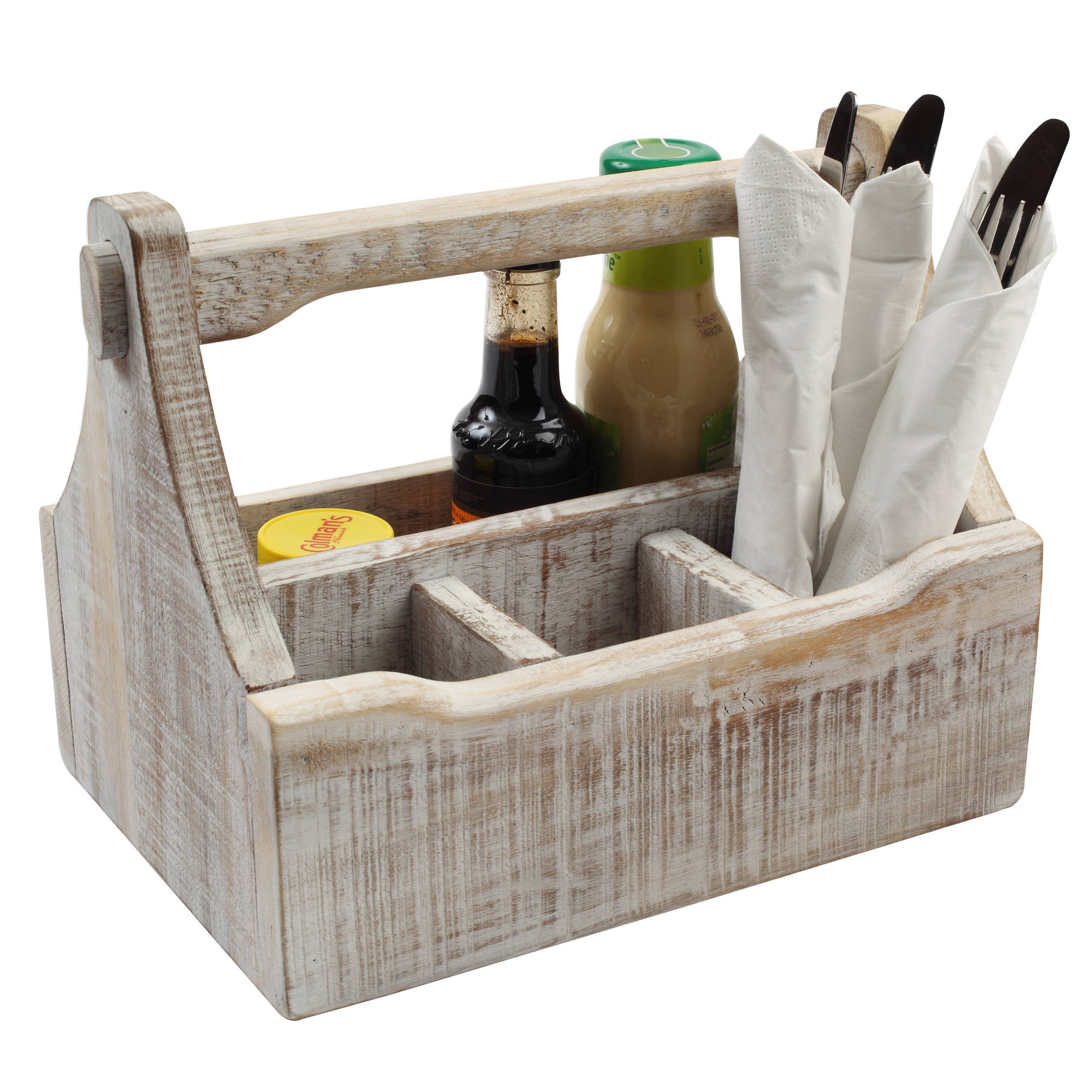 Nordic White Table Caddy at drinkstuff