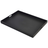 Solid Black Butlers Tray 64 x 48 x 4.5cm