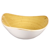 Churchill Stonecast Mustard Seed Yellow Lotus Bowl 7.2inch / 18.5cm	